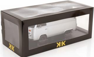 VW Bus T2b Kastenwagen 1972 silber KK-Scale 1:18 Metallmodell (Türen, Motorhaube... nicht zu öffnen!)