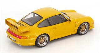 Porsche 911 (993) GT2 1996 BBS-Felgen  gelb KK-Scale 1:18 Metallmodell (Türen, Motorhaube... nicht zu öffnen!)