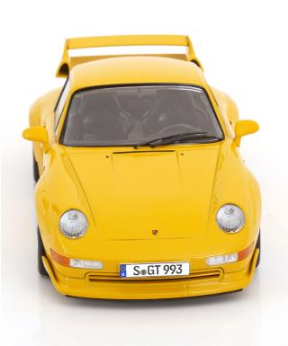 Porsche 911 (993) GT2 1996 BBS-Felgen  gelb KK-Scale 1:18 Metallmodell (Türen, Motorhaube... nicht zu öffnen!)