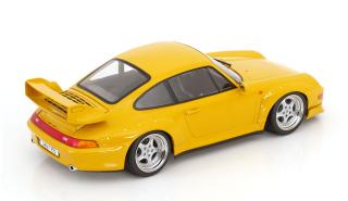 Porsche 911 (993) GT2 1996 Speedline-Felgen  gelb KK-Scale 1:18 Metallmodell (Türen, Motorhaube... nicht zu öffnen!)