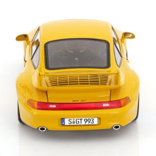 Porsche 911 (993) GT2 1996 Speedline-Felgen  gelb KK-Scale 1:18 Metallmodell (Türen, Motorhaube... nicht zu öffnen!)