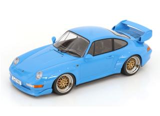 Porsche 911 (993) GT2 1996 BBS-Felgen  hellblau KK-Scale 1:18 Metallmodell (Türen, Motorhaube... nicht zu öffnen!)