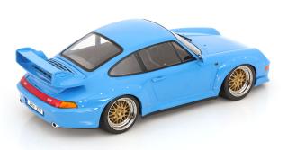 Porsche 911 (993) GT2 1996 BBS-Felgen  hellblau KK-Scale 1:18 Metallmodell (Türen, Motorhaube... nicht zu öffnen!)