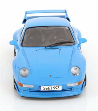 Porsche 911 (993) GT2 1996 Speedline-Felgen  hellblau KK-Scale 1:18 Metallmodell (Türen, Motorhaube... nicht zu öffnen!)