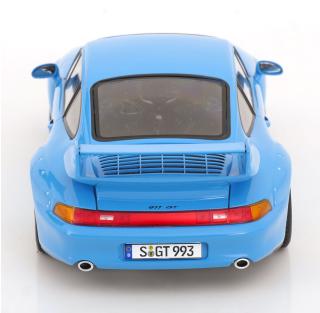 Porsche 911 (993) GT2 1996 Speedline-Felgen  hellblau KK-Scale 1:18 Metallmodell (Türen, Motorhaube... nicht zu öffnen!)