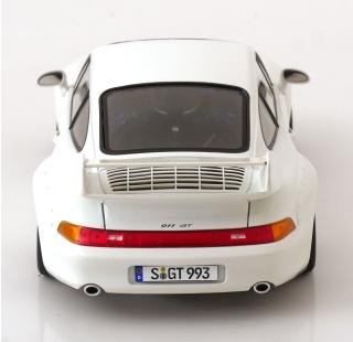 Porsche 911 (993) GT2 1996 Speedline-Felgen  weiss  KK-Scale 1:18 Metallmodell (Türen, Motorhaube... nicht zu öffnen!)