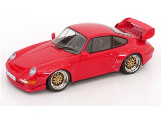 Porsche 911 (993) GT2 1996 BBS Felgen rot KK-Scale 1:18 Metallmodell (Türen, Motorhaube... nicht zu öffnen!)