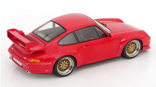 Porsche 911 (993) GT2 1996 BBS Felgen rot KK-Scale 1:18 Metallmodell (Türen, Motorhaube... nicht zu öffnen!)