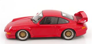 Porsche 911 (993) GT2 1996 BBS Felgen rot KK-Scale 1:18 Metallmodell (Türen, Motorhaube... nicht zu öffnen!)