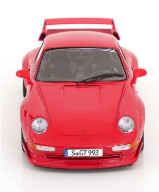 Porsche 911 (993) GT2 1996 BBS Felgen rot KK-Scale 1:18 Metallmodell (Türen, Motorhaube... nicht zu öffnen!)