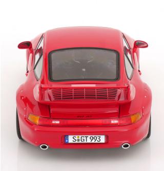 Porsche 911 (993) GT2 1996 BBS Felgen rot KK-Scale 1:18 Metallmodell (Türen, Motorhaube... nicht zu öffnen!)