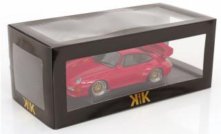 Porsche 911 (993) GT2 1996 BBS Felgen rot KK-Scale 1:18 Metallmodell (Türen, Motorhaube... nicht zu öffnen!)
