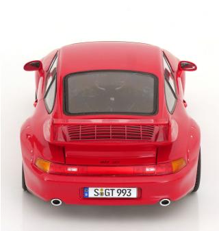 Porsche 911 (993) GT2 1996 Speedline Felgen rot KK-Scale 1:18 Metallmodell (Türen, Motorhaube... nicht zu öffnen!)