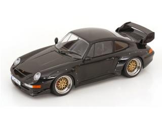 Porsche 911 (993) GT2 1996 BBS Felgen schwarz KK-Scale 1:18 Metallmodell (Türen, Motorhaube... nicht zu öffnen!)
