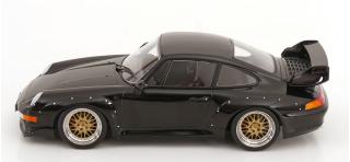 Porsche 911 (993) GT2 1996 BBS Felgen schwarz KK-Scale 1:18 Metallmodell (Türen, Motorhaube... nicht zu öffnen!)