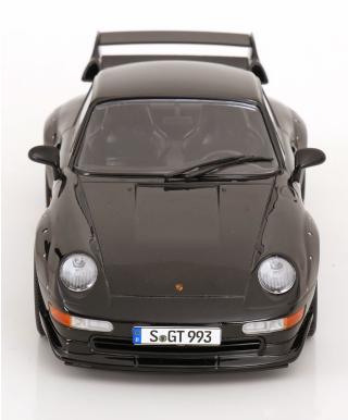 Porsche 911 (993) GT2 1996 BBS Felgen schwarz KK-Scale 1:18 Metallmodell (Türen, Motorhaube... nicht zu öffnen!)
