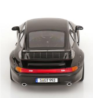 Porsche 911 (993) GT2 1996 BBS Felgen schwarz KK-Scale 1:18 Metallmodell (Türen, Motorhaube... nicht zu öffnen!)