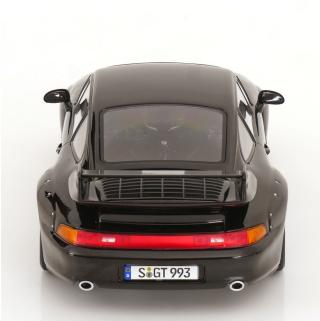 Porsche 911 (993) GT2 1996 Speedline Felgen schwarz KK-Scale 1:18 Metallmodell (Türen, Motorhaube... nicht zu öffnen!)