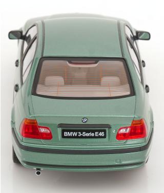 BMW 3er E46 Limousine 1999 grünmetallic KK-Scale 1:18 Metallmodell (Türen, Motorhaube... nicht zu öffnen!)