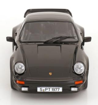 Porsche 911 (930) Turbo 3.3 1977 schwarz KK-Scale 1:18 Metallmodell (Türen, Motorhaube... nicht zu öffnen!)