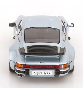 Porsche 911 (930) Turbo 3.3 1977 silber KK-Scale 1:18 Metallmodell (Türen, Motorhaube... nicht zu öffnen!)