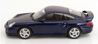 Porsche 911 (996) GT2 2001 dunkelblau-metallic KK-Scale 1:18 Metallmodell (Türen, Motorhaube... nicht zu öffnen!)