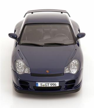 Porsche 911 (996) GT2 2001 dunkelblau-metallic KK-Scale 1:18 Metallmodell (Türen, Motorhaube... nicht zu öffnen!)