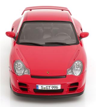 Porsche 911 (996) GT2 2001 rot KK-Scale 1:18 Metallmodell (Türen, Motorhaube... nicht zu öffnen!)