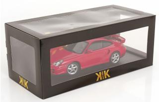 Porsche 911 (996) GT2 2001 rot KK-Scale 1:18 Metallmodell (Türen, Motorhaube... nicht zu öffnen!)