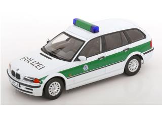 BMW 3er E46 Touring 1999 Polizei KK-Scale 1:18 Metallmodell (Türen, Motorhaube... nicht zu öffnen!)