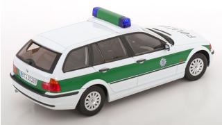 BMW 3er E46 Touring 1999 Polizei KK-Scale 1:18 Metallmodell (Türen, Motorhaube... nicht zu öffnen!)