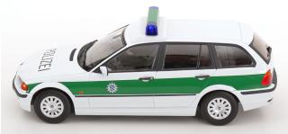 BMW 3er E46 Touring 1999 Polizei KK-Scale 1:18 Metallmodell (Türen, Motorhaube... nicht zu öffnen!)