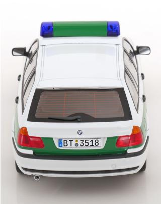 BMW 3er E46 Touring 1999 Polizei KK-Scale 1:18 Metallmodell (Türen, Motorhaube... nicht zu öffnen!)