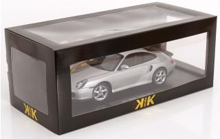 Porsche 911 (996) Turbo 2000 silber KK-Scale 1:18 Metallmodell (Türen, Motorhaube... nicht zu öffnen!)