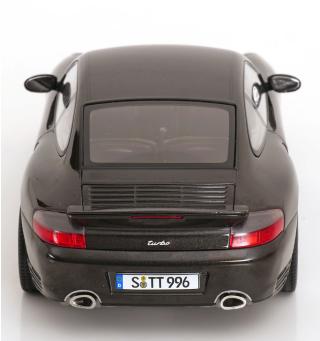 Porsche 911 (996) Turbo 2000 schwarz-metallic KK-Scale 1:18 Metallmodell (Türen, Motorhaube... nicht zu öffnen!)
