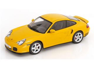 Porsche 911 (996) Turbo 2000 gelb KK-Scale 1:18 Metallmodell (Türen, Motorhaube... nicht zu öffnen!)