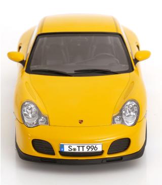 Porsche 911 (996) Turbo 2000 gelb KK-Scale 1:18 Metallmodell (Türen, Motorhaube... nicht zu öffnen!)