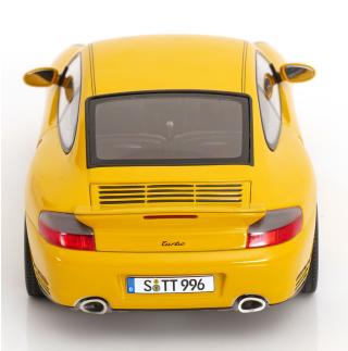 Porsche 911 (996) Turbo 2000 gelb KK-Scale 1:18 Metallmodell (Türen, Motorhaube... nicht zu öffnen!)