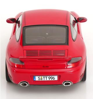Porsche 911 (996) Turbo 2000 rot KK-Scale 1:18 Metallmodell (Türen, Motorhaube... nicht zu öffnen!)