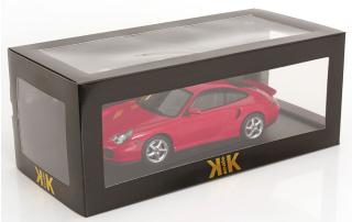 Porsche 911 (996) Turbo 2000 rot KK-Scale 1:18 Metallmodell (Türen, Motorhaube... nicht zu öffnen!)