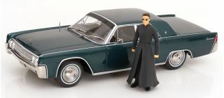 Lincoln Continental Sedan 1963 aus dem Film Matrix Reloaded dunkelgrün-metallic KK-Scale 1:18 Metallmodell (Türen, Motorhaube... nicht zu öffnen!)