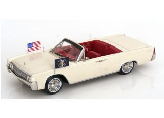 Lincoln Continental Convertible 1963 weiß John F. Kennedy KK-Scale 1:18 Metallmodell (Türen, Motorhaube... nicht zu öffnen!)