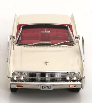 Lincoln Continental Convertible 1963 weiß John F. Kennedy KK-Scale 1:18 Metallmodell (Türen, Motorhaube... nicht zu öffnen!)