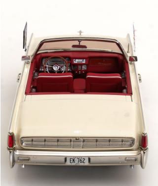 Lincoln Continental Convertible 1963 weiß John F. Kennedy KK-Scale 1:18 Metallmodell (Türen, Motorhaube... nicht zu öffnen!)