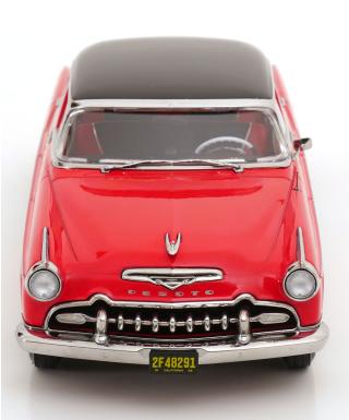 DeSoto Fireflite Sedan 1955 rot/schwarz KK-Scale 1:18 Metallmodell (Türen, Motorhaube... nicht zu öffnen!)