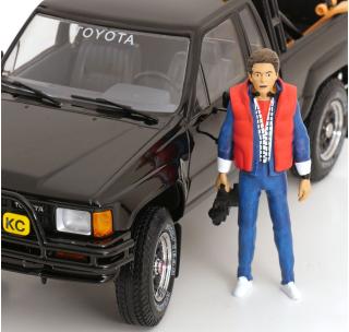 Toyota Truck Xtra Cab 4x4 (Hilux) 1985 schwarz (Zurück in die Zukunft III \"look alike\")  KK-Scale 1:18 Metallmodell (Türen, Motorhaube... nicht zu öffnen!)
