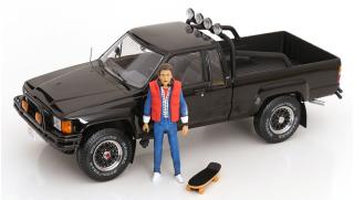 Toyota Truck Xtra Cab 4x4 (Hilux) Zurück in die Zukunft II schwarz KK-Scale 1:18 Metallmodell (Türen, Motorhaube... nicht zu öffnen!)