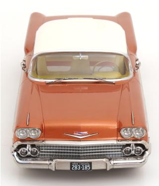 Chevrolet Bel Air Impala Coupe 1958 kupfer-metallic/creme KK-Scale 1:18 Metallmodell (Türen, Motorhaube... nicht zu öffnen!)