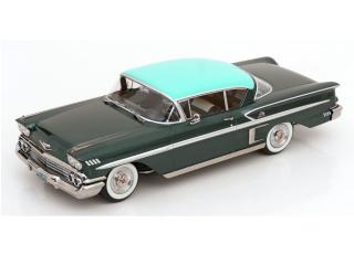 Chevrolet Bel Air Impala Coupe 1958 dunkelgrün-metallic/grün KK-Scale 1:18 Metallmodell (Türen, Motorhaube... nicht zu öffnen!)