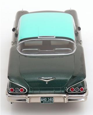 Chevrolet Bel Air Impala Coupe 1958 dunkelgrün-metallic/grün KK-Scale 1:18 Metallmodell (Türen, Motorhaube... nicht zu öffnen!)